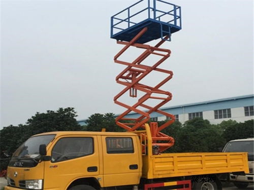 江鈴多功能高空作業(yè)車(chē) 垂直升降式專(zhuān)業(yè)制造商直銷(xiāo)，隨車(chē)吊功能一體化解決方案